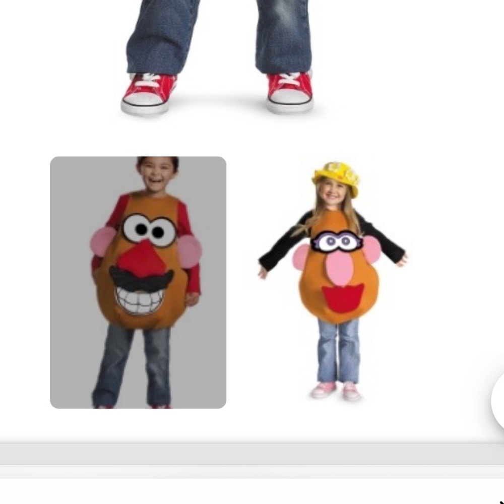 FOR @rachlombino Mr. Potato Head Kids Costume Or Mrs. Potato Head one size